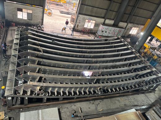 OSRG skin plate assembly — shop floor