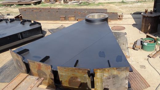 Fabricated transition shell — works yard
